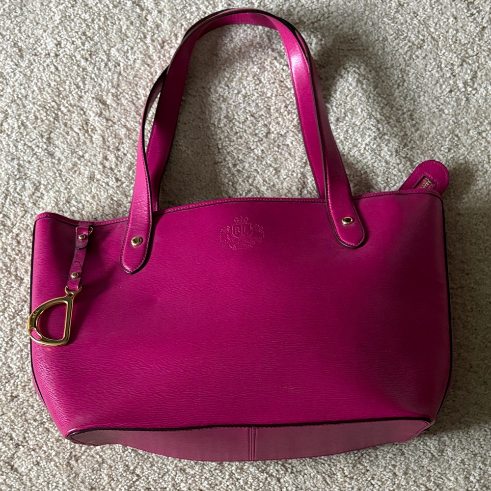 Ralph Lauren pink leather purse